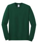 Gildan Heavy Cotton 100% Cotton Long Sleeve Custom T-Shirts in Forest