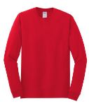 Gildan Heavy Cotton 100% Cotton Long Sleeve Custom T-Shirts in Red