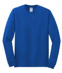 Gildan Heavy Cotton 100% Cotton Long Sleeve Custom T-Shirts in Royal