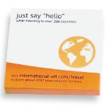 3 x 3 50 sheet custom sticky notes with a full color imprint and made in usa