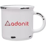 Ventura Camp Style Ceramic Mug -15 oz in White