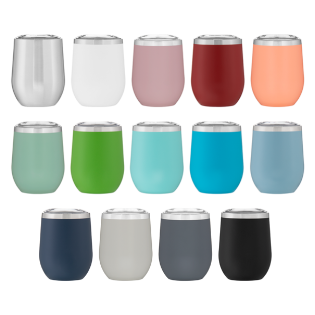 Cece 12 oz Double Wall 18/8 Stainless Steel Thermal Tumbler Vacuum Insulated Customized with your Logo by Logoboss