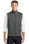 Dark Heather Grey The North Face® Ridgeline Soft Shell Vest embroiderd with your logo by Logoboss