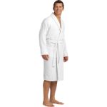 Port Authority Checkered Terry Shawl Collar Robe. R103 White