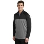 Nike Therma-FIT 1-2-Zip Fleece. NKAH6254 Black-Dk Gy He