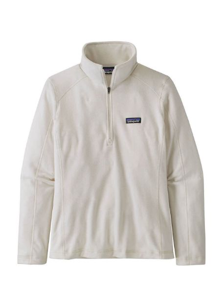 Patagonia Women's Micro D Quarter-Zip Birch White