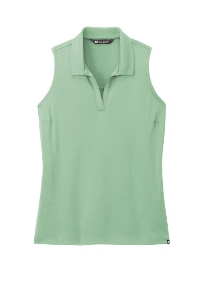 TravisMathew Women's Coto Performance Sleeveless Polo TM1WX001 BerylGrnHt