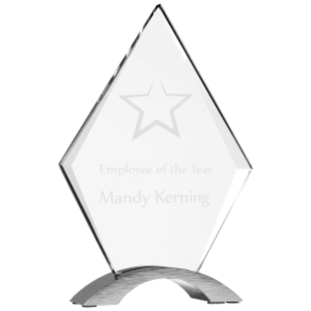 Diamond Cosmic Acrylic with Silver Base