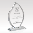 5"x8" Custom Flare Crystal Award