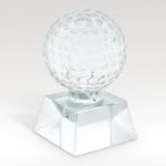 Small Custom Crystal Golf Ball Award
