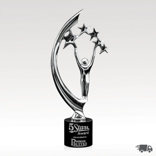 3.25" x 14" Custom Top Star II Award