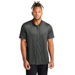 Mercer+Mettle Stretch Pique Full-Button Polo MM1006 AnchorGyHt